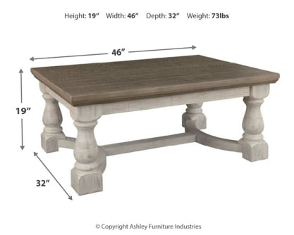 Havalance Coffee Table and 2 End Tables - furniture place usa