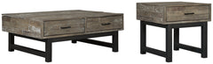 Mondoro Coffee Table with 1 End Table - furniture place usa