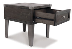 Todoe End Table with USB Ports & Outlets - furniture place usa