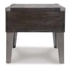 Todoe End Table with USB Ports & Outlets - furniture place usa