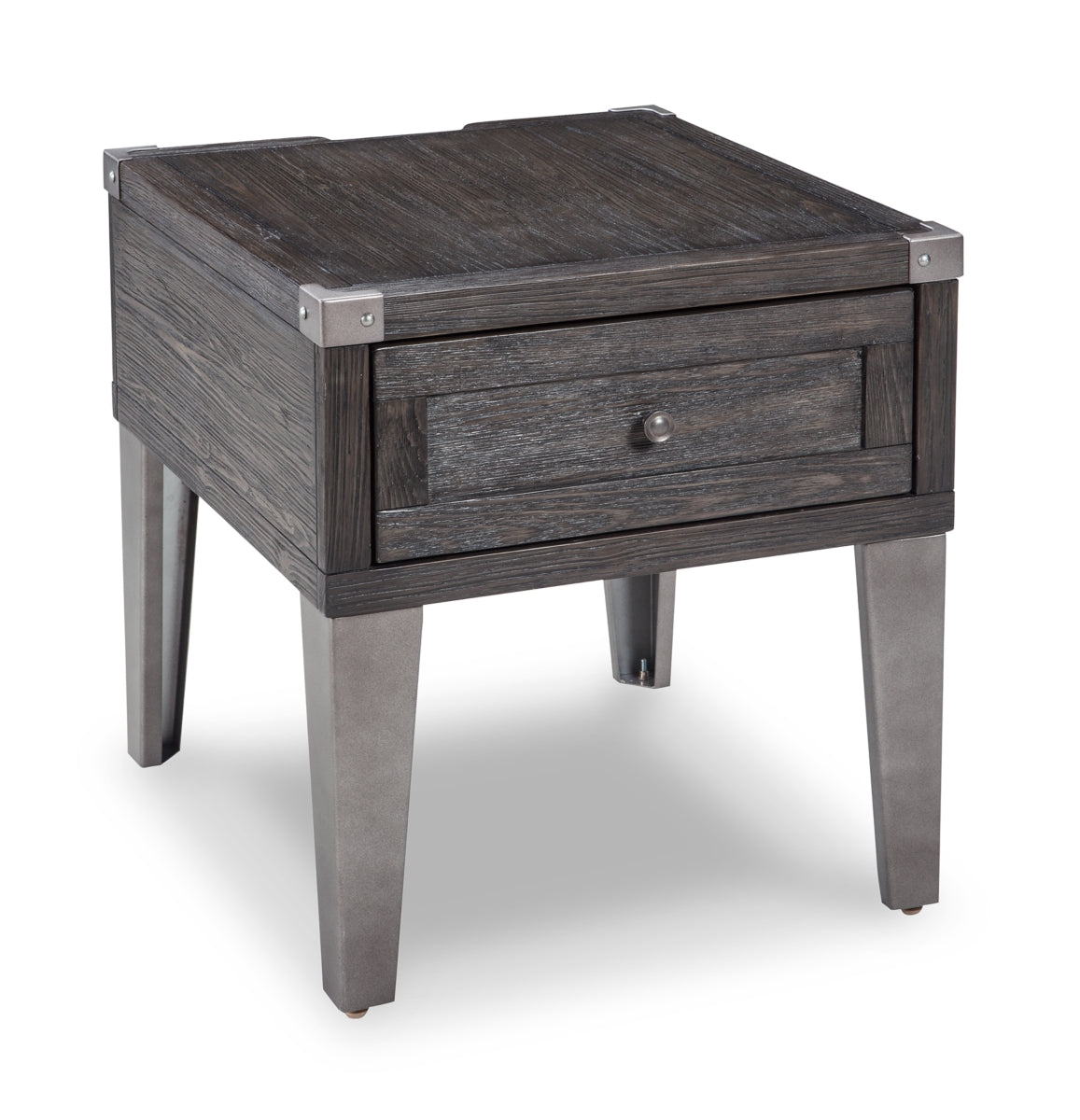 Todoe End Table with USB Ports & Outlets - furniture place usa