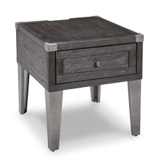 Todoe End Table with USB Ports & Outlets - furniture place usa