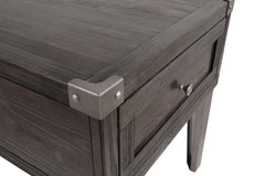 Todoe End Table with USB Ports & Outlets - furniture place usa
