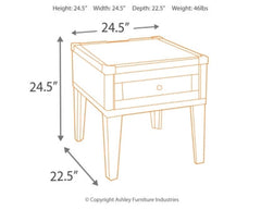 Todoe Coffee Table with 1 End Table - furniture place usa