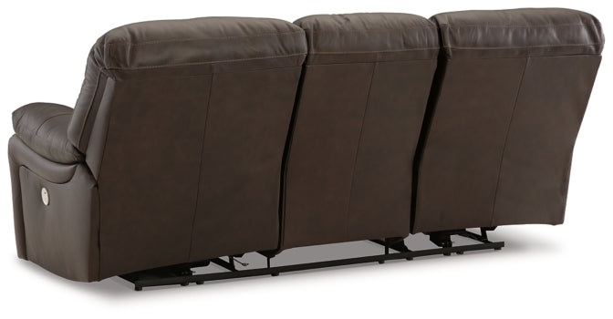 Leesworth Power Reclining Sofa - furniture place usa