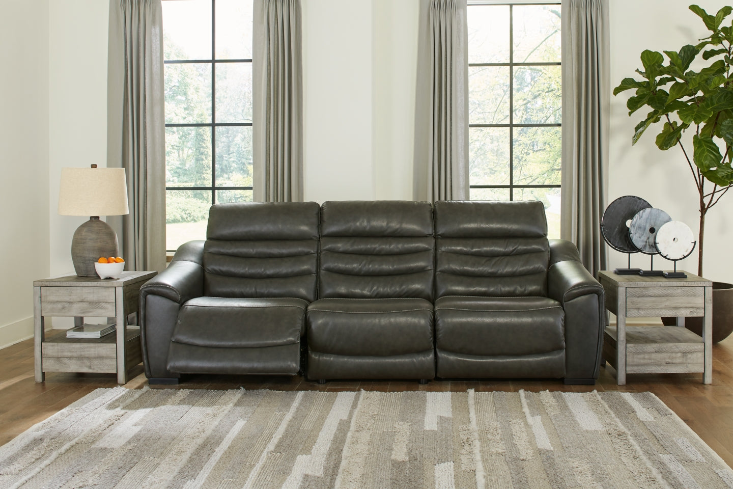 Center Line 3-Piece Power Reclining Sectional - furniture place usa