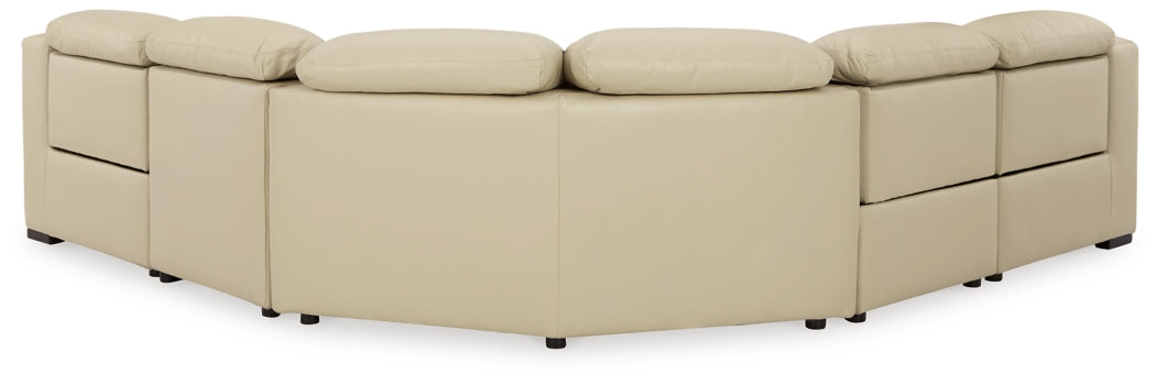 Center Line 5-Piece Sectional with Recliner - furniture place usa