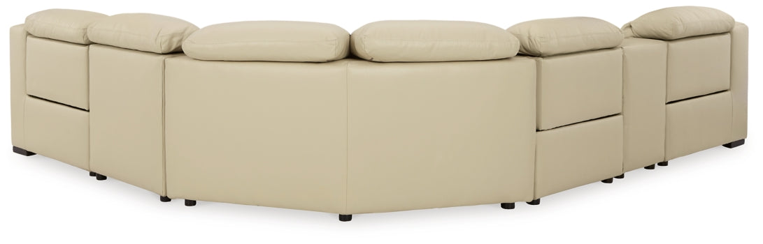 Center Line 6-Piece Sectional with Recliner - furniture place usa