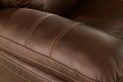 Edmar Power Reclining Loveseat with Console - furniture place usa