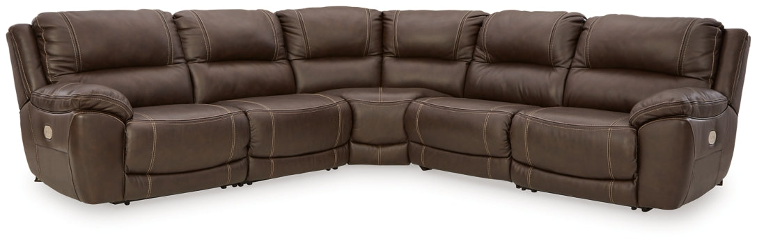 Dunleith 5-Piece Power Reclining Sectional - furniture place usa