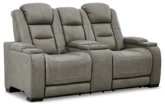The Man-Den Sofa and Loveseat - furniture place usa