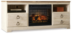 Willowton 64" TV Stand with Electric Fireplace - W267W8 - furniture place usa