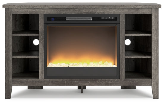 Arlenbry Corner TV Stand with Electric Fireplace - W275W5 - furniture place usa