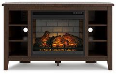 Camiburg Corner TV Stand with Electric Fireplace - W283W6 - furniture place usa