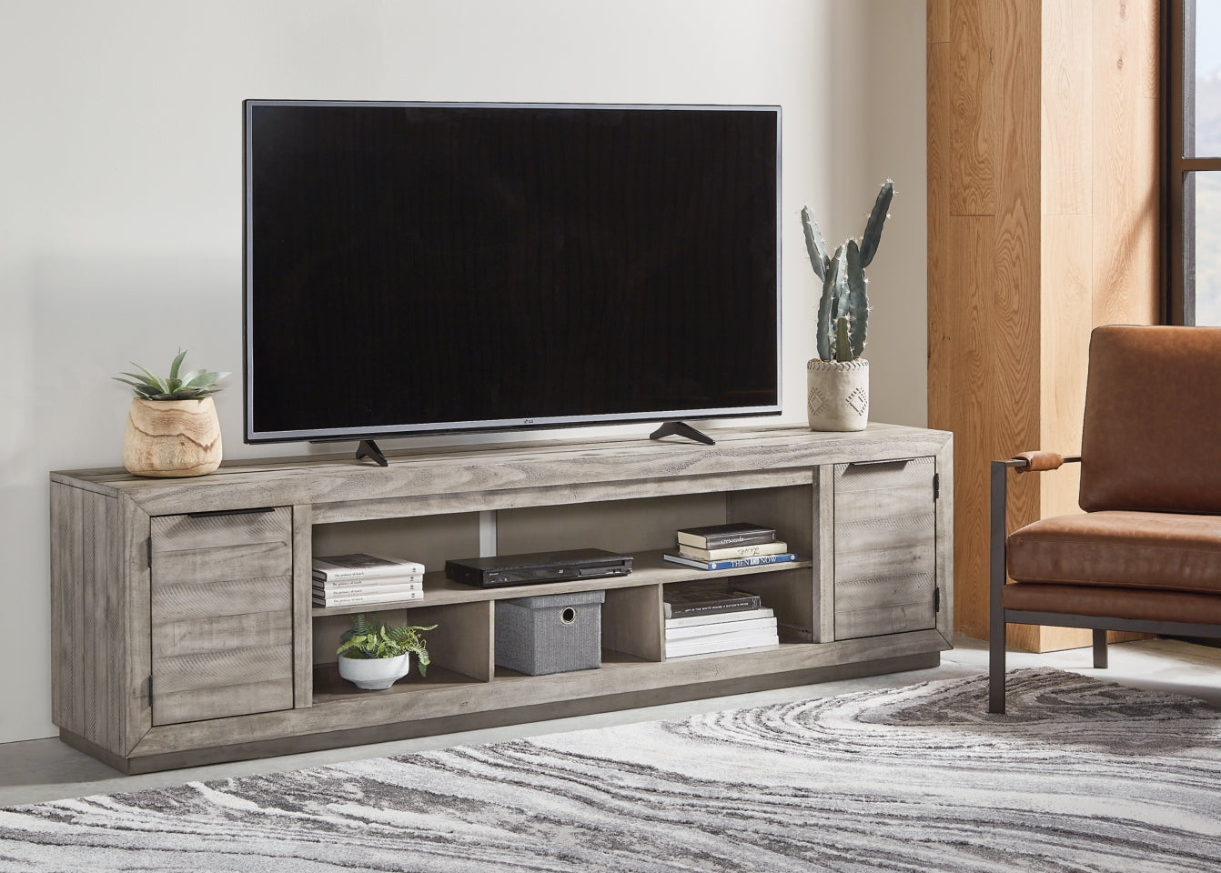Naydell 92" TV Stand - furniture place usa