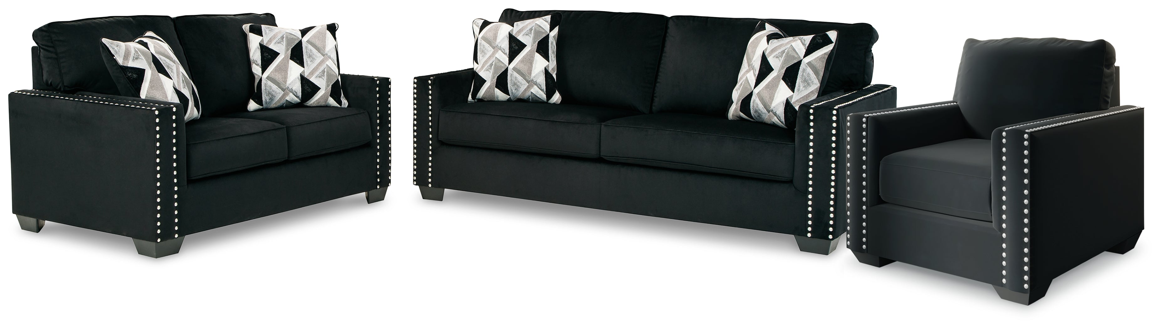 Gleston Sofa and Loveseat with Chair