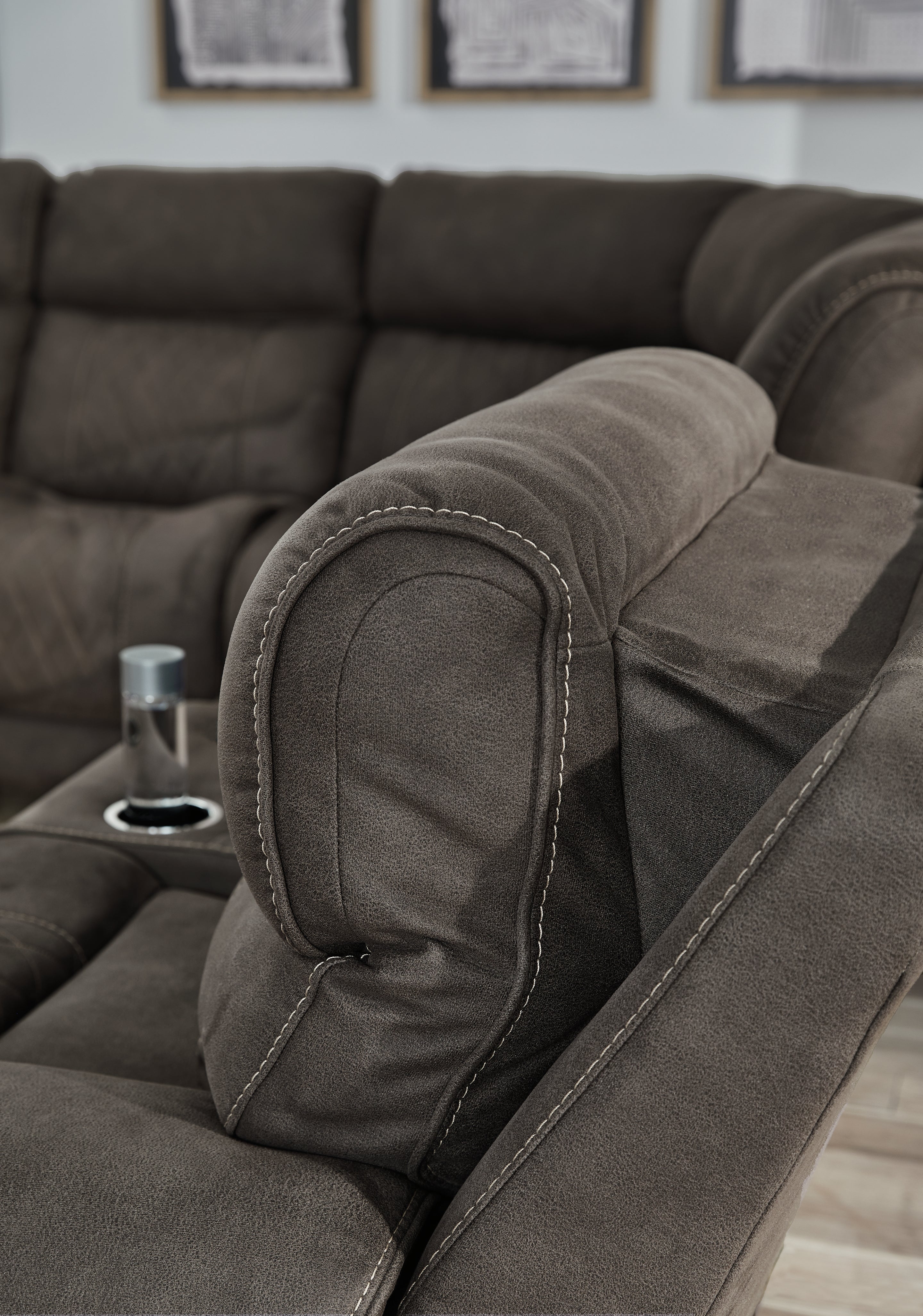 Hoopster Left-Arm Facing Power Recliner