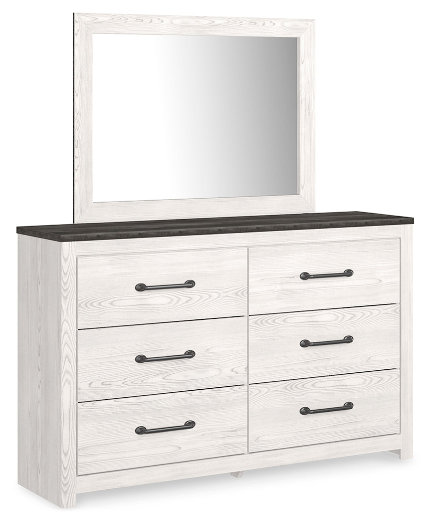 Gerridan Full Panel Bed with Dresser and Mirror