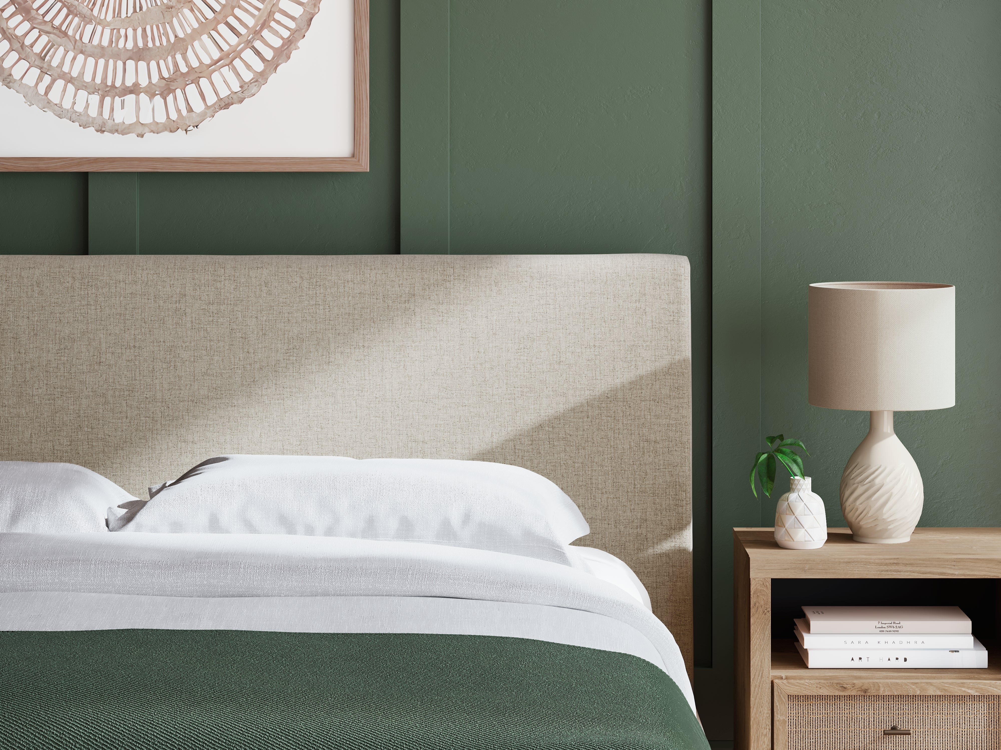 Cielden California King Upholstered Bed with Roll Slats