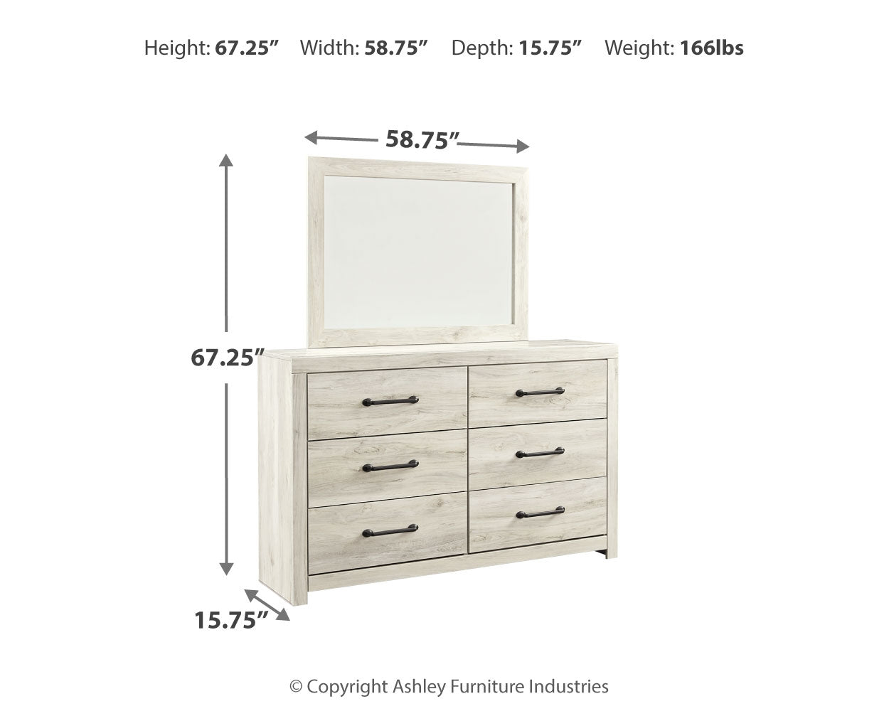 Cambeck King Panel Bed, Dresser, Mirror and Nightstand
