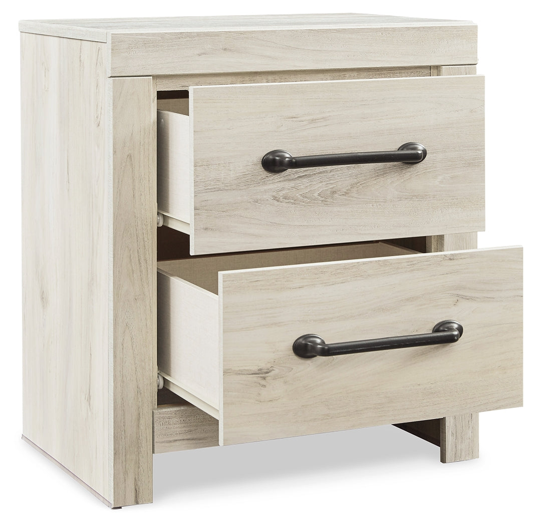 Cambeck King Panel Bed with Storage, Dresser, Mirror and Nightstand