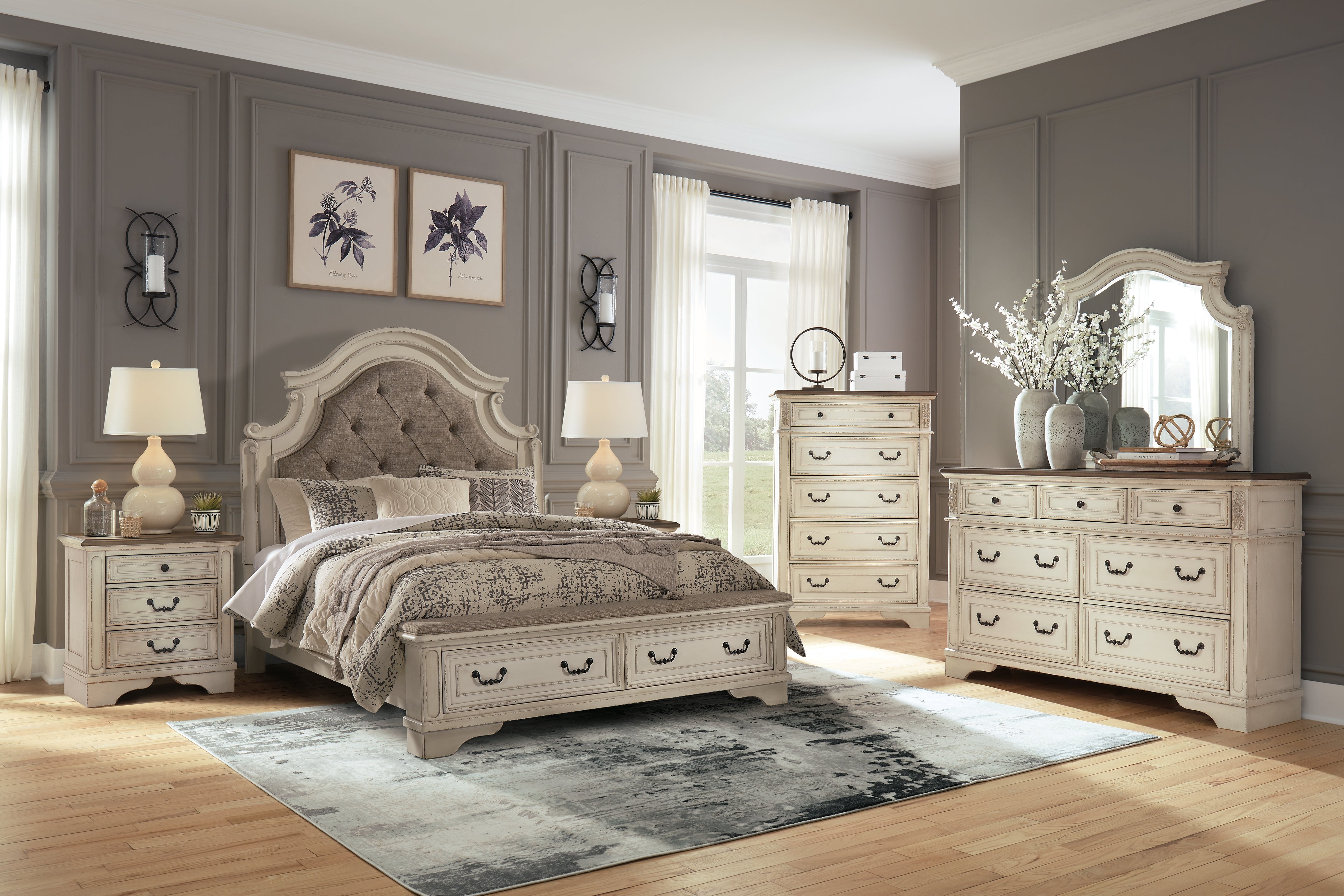 Realyn Queen Upholstered Storage Bed