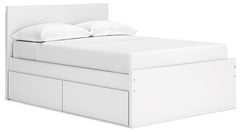 Onita Full Panel Platform Bed with 1 Side Storage