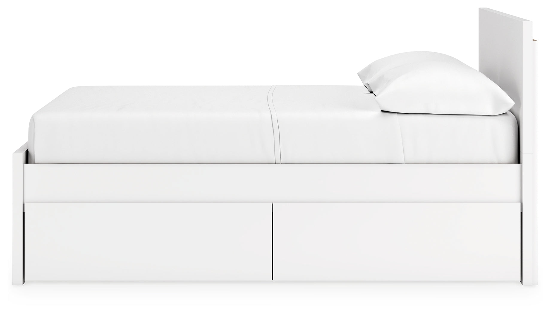 Onita Full Panel Platform Bed with 2 Side Storage