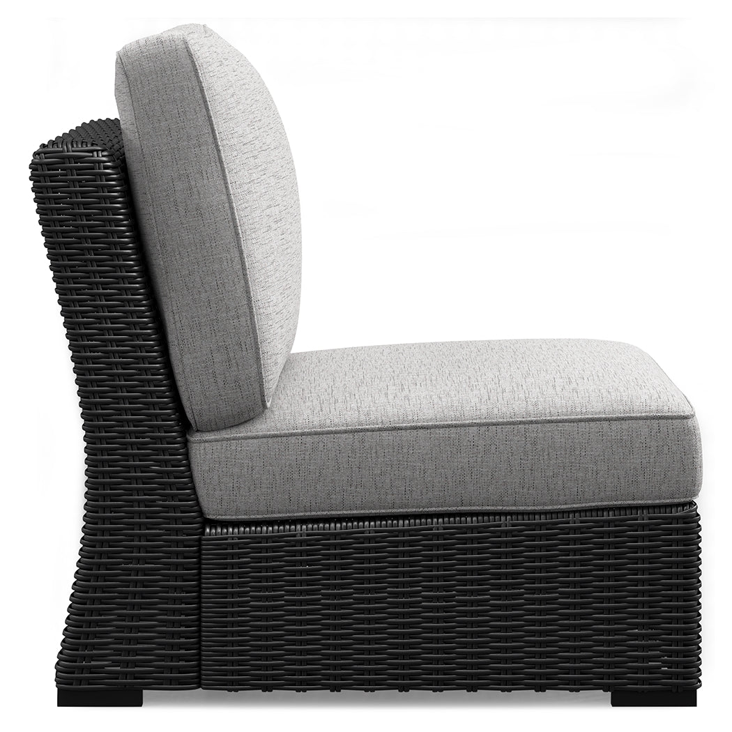 Beachcroft Outdoor Armless Chair with Cushion