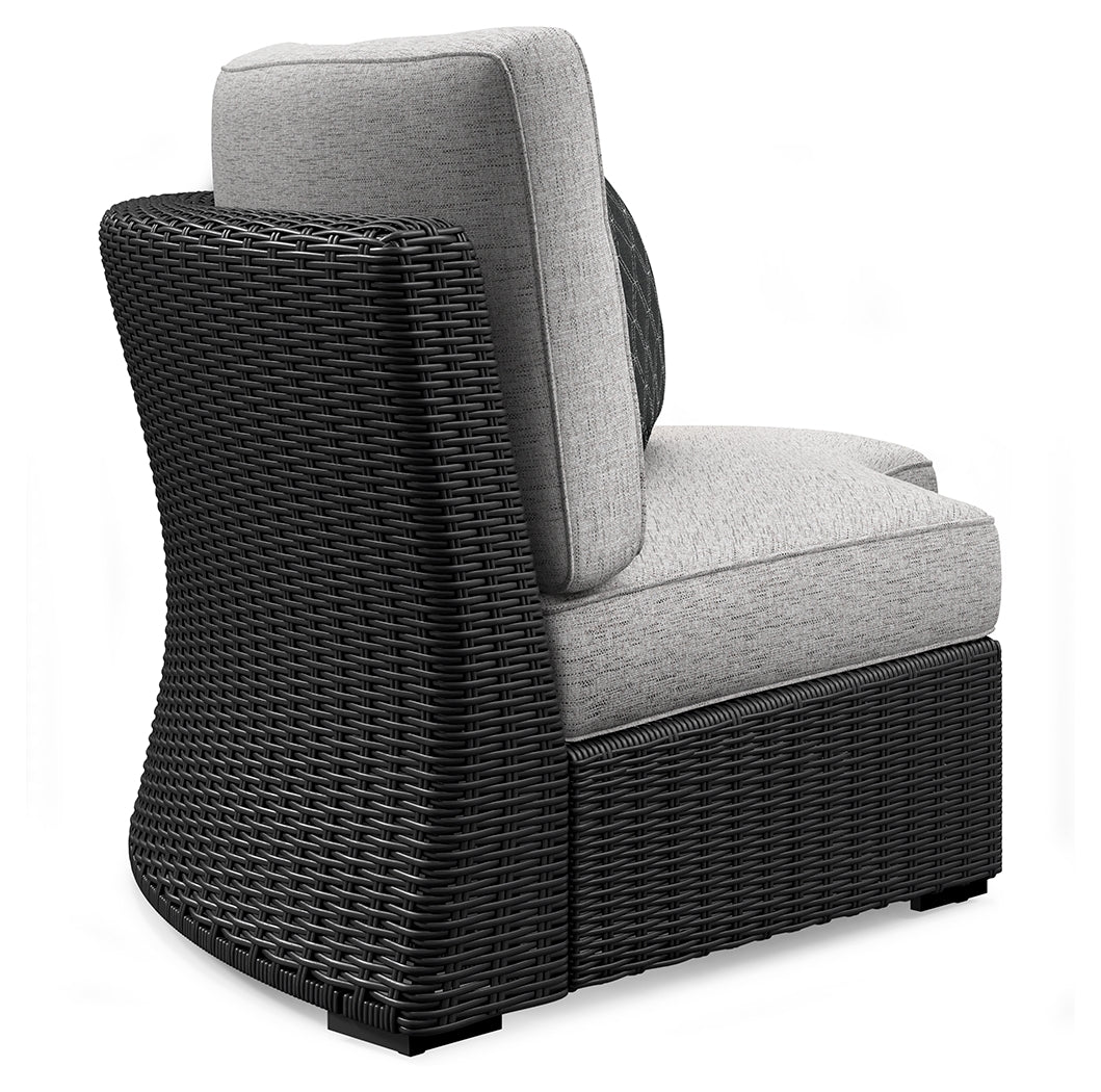 Beachcroft Outdoor Curved Corner Chair with Cushion