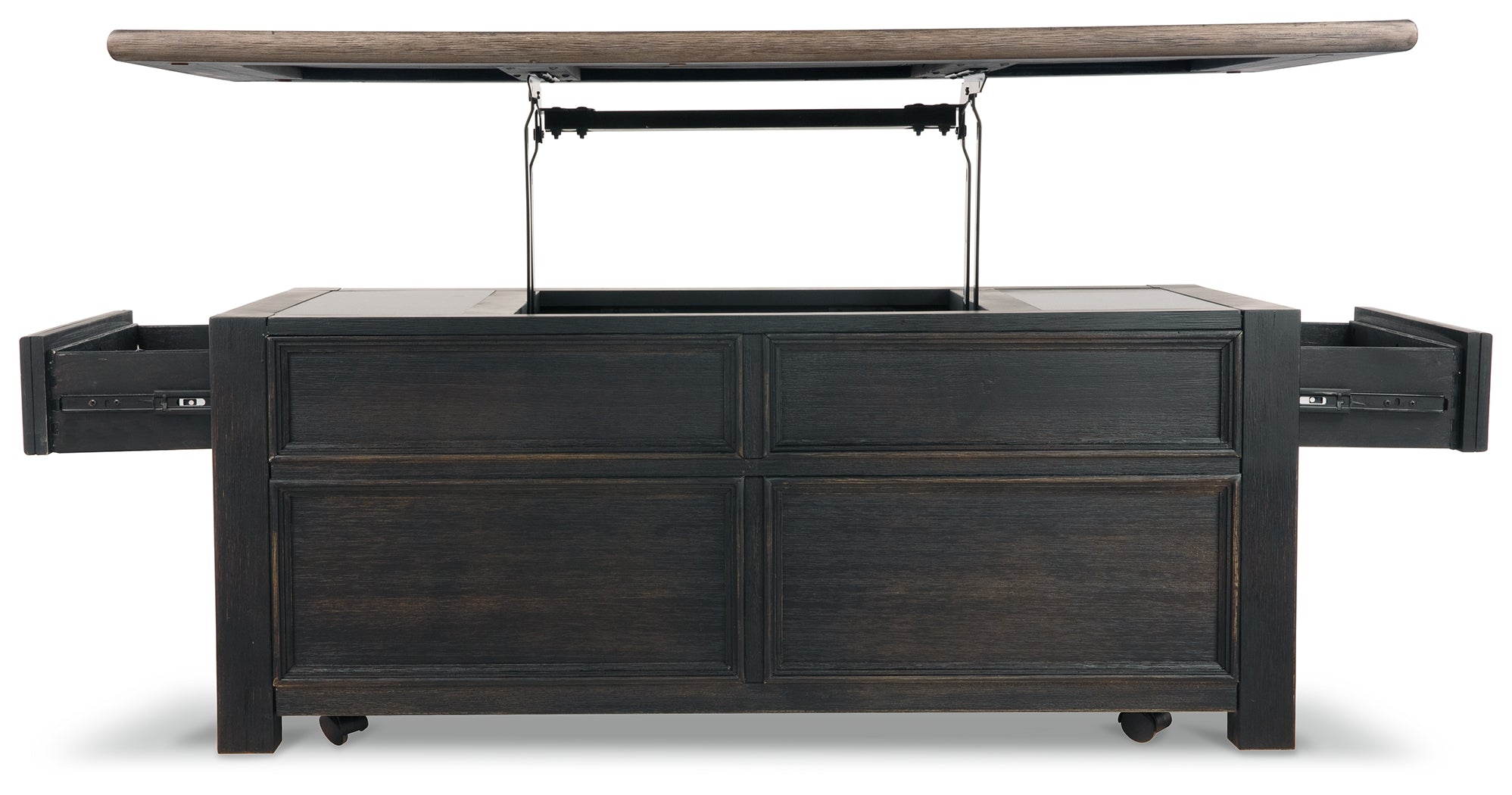 Tyler Creek Coffee Table and 2 End Tables with Console