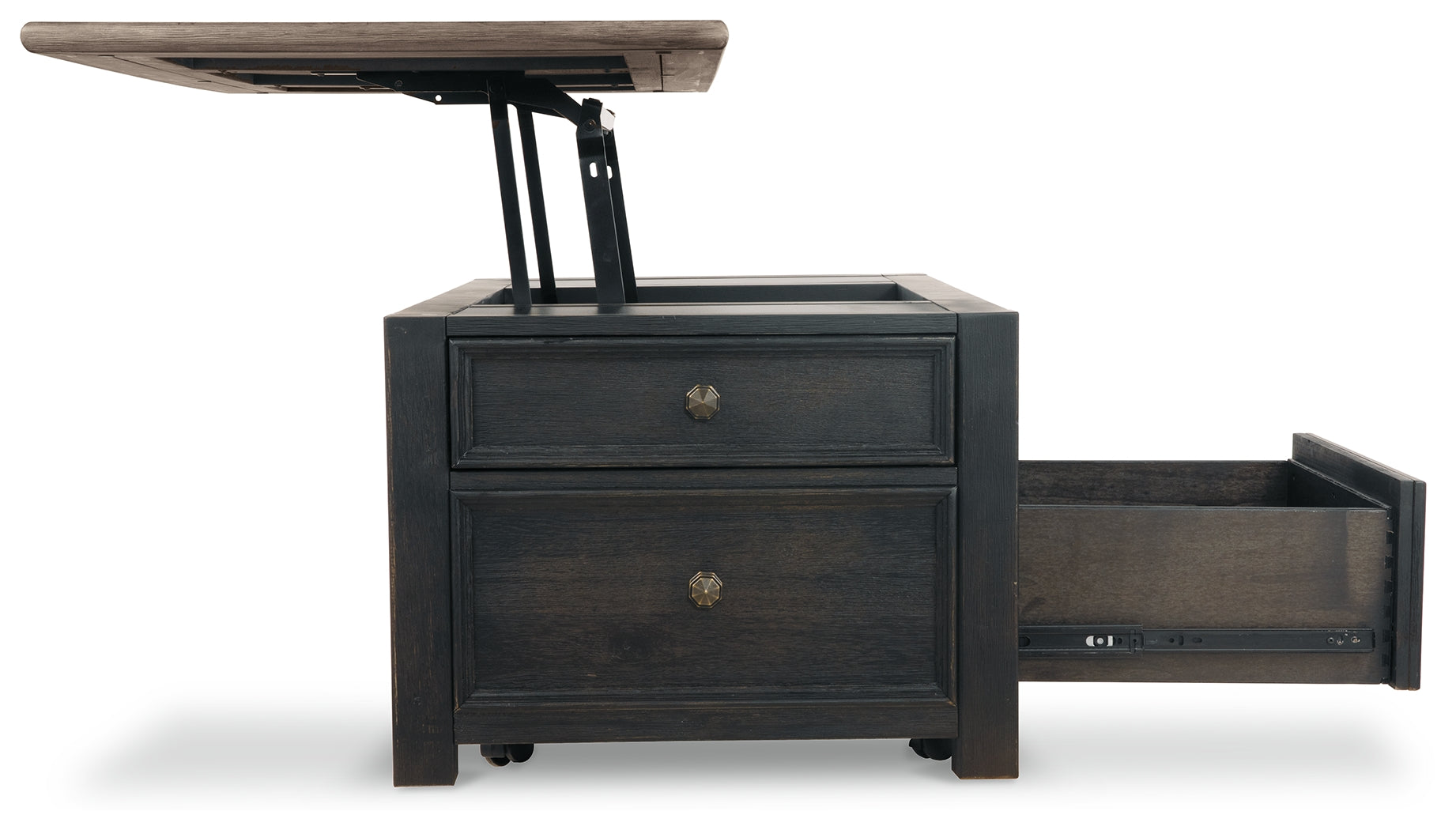 Tyler Creek Coffee Table and 2 End Tables with Console