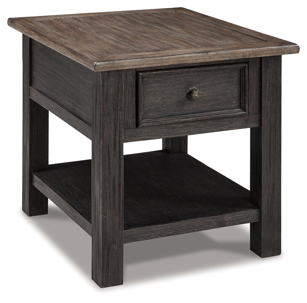 Tyler Creek Coffee Table and 2 End Tables with Console