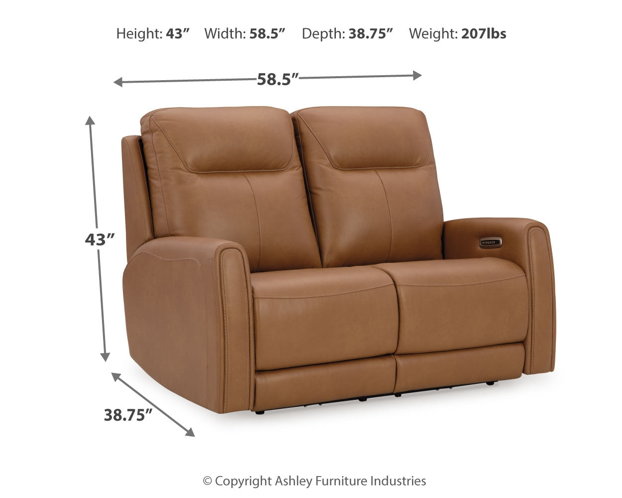 Tryanny Power Reclining Loveseat