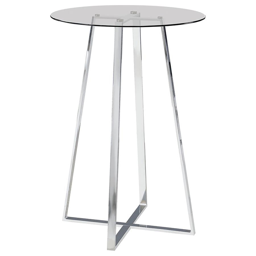 Zanella Silver Bar Table - furniture place usa