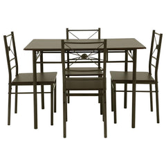 Anna Brown 5 Pc Dining Set - furniture place usa