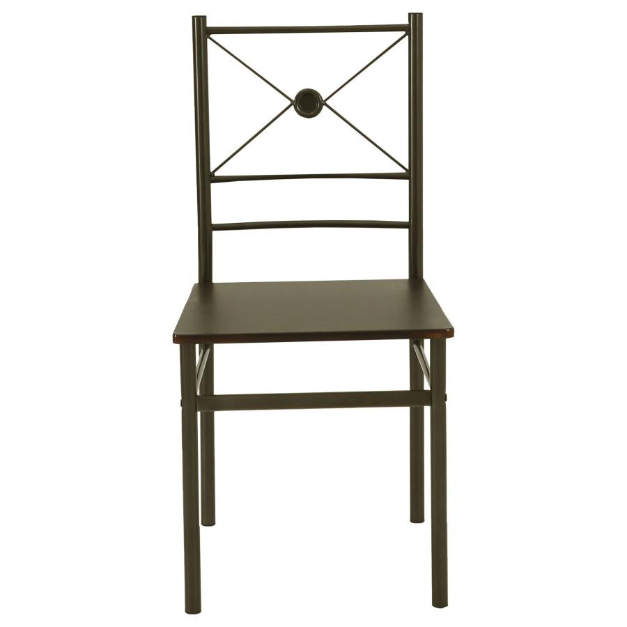 Anna Brown 5 Pc Dining Set - furniture place usa