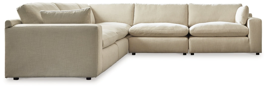 Elyza 5-Piece Sectional with Ottoman - furniture place usa