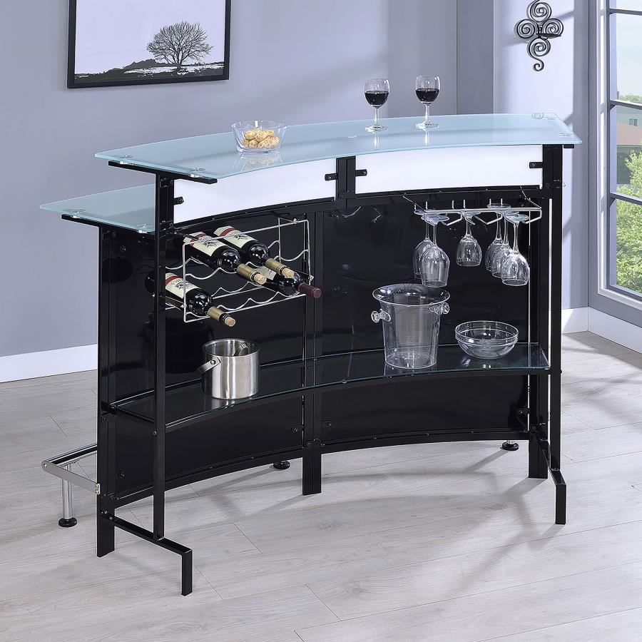 Keystone Black Home Bar - furniture place usa