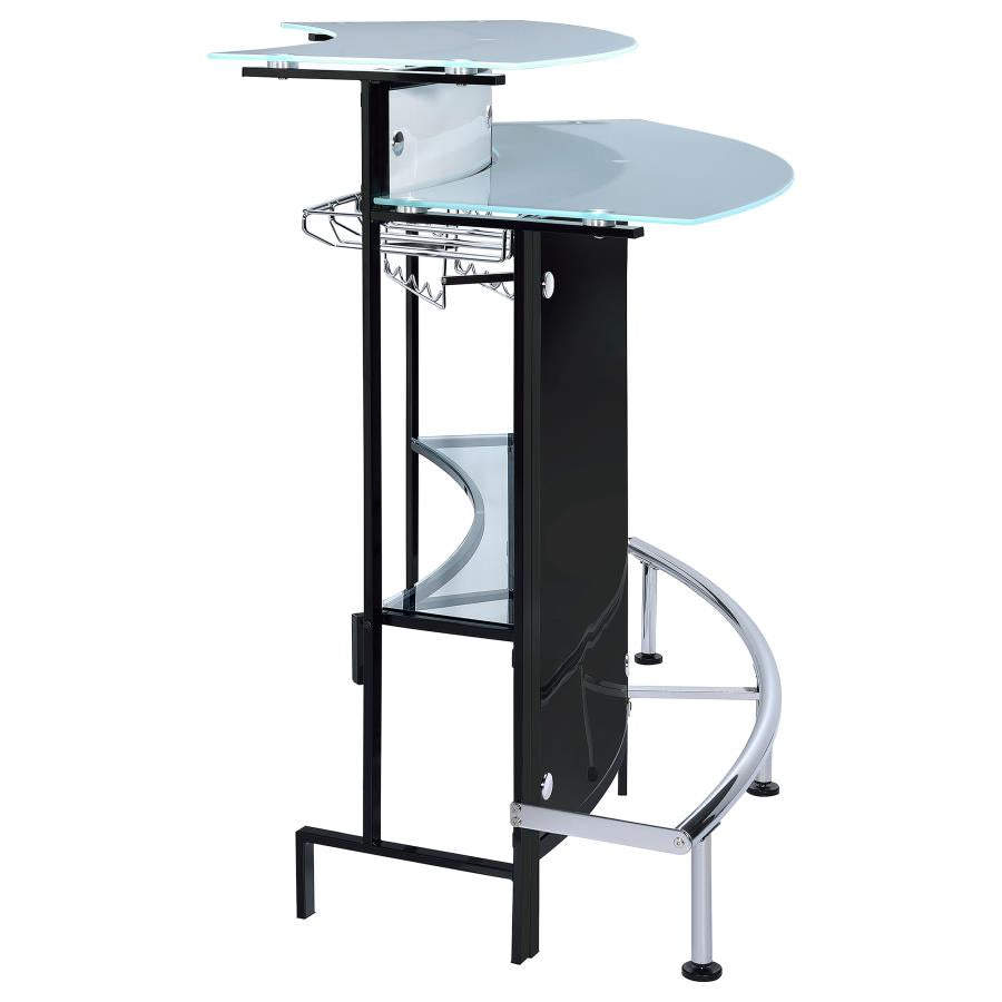 Keystone Black Home Bar - furniture place usa