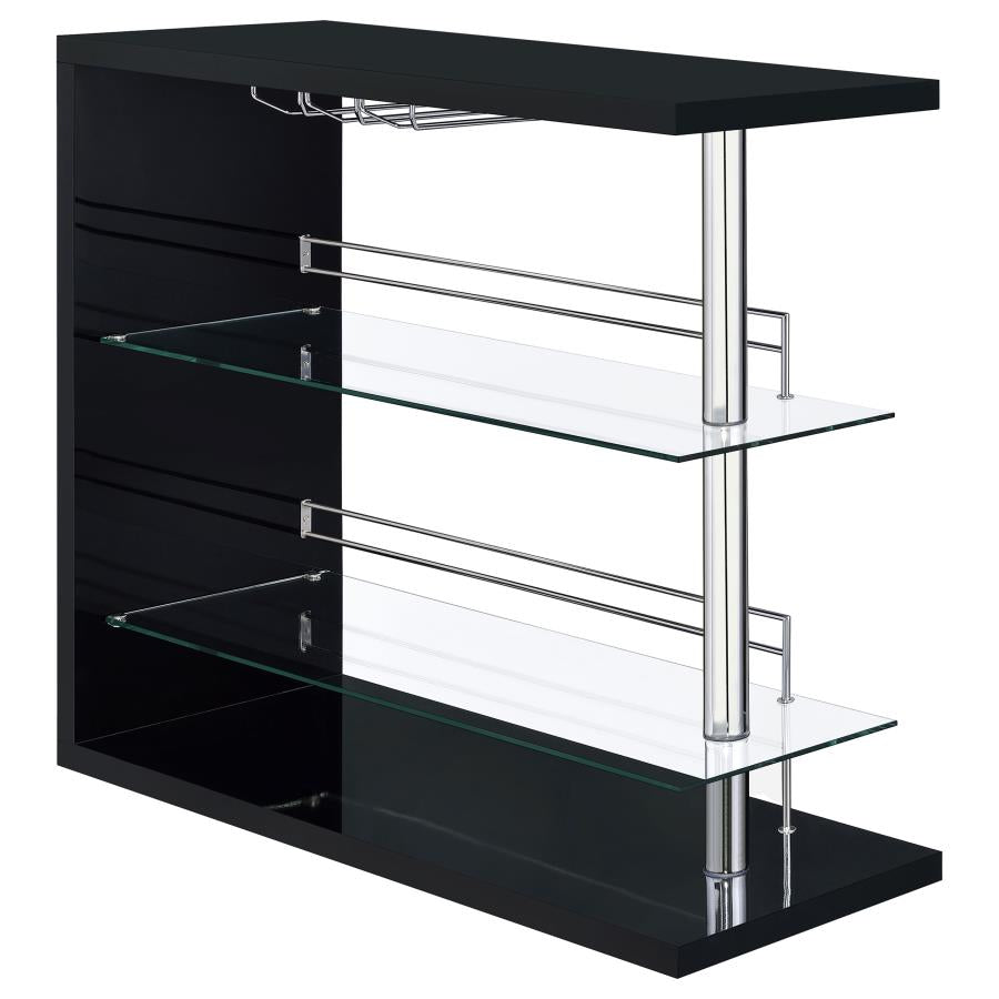 Prescott Black Home Bar - furniture place usa