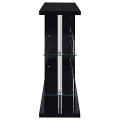 Prescott Black Home Bar - furniture place usa