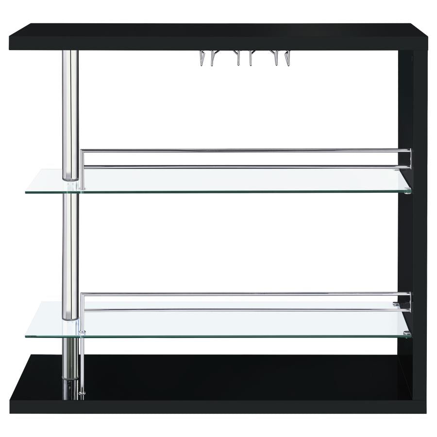Prescott Black Home Bar - furniture place usa