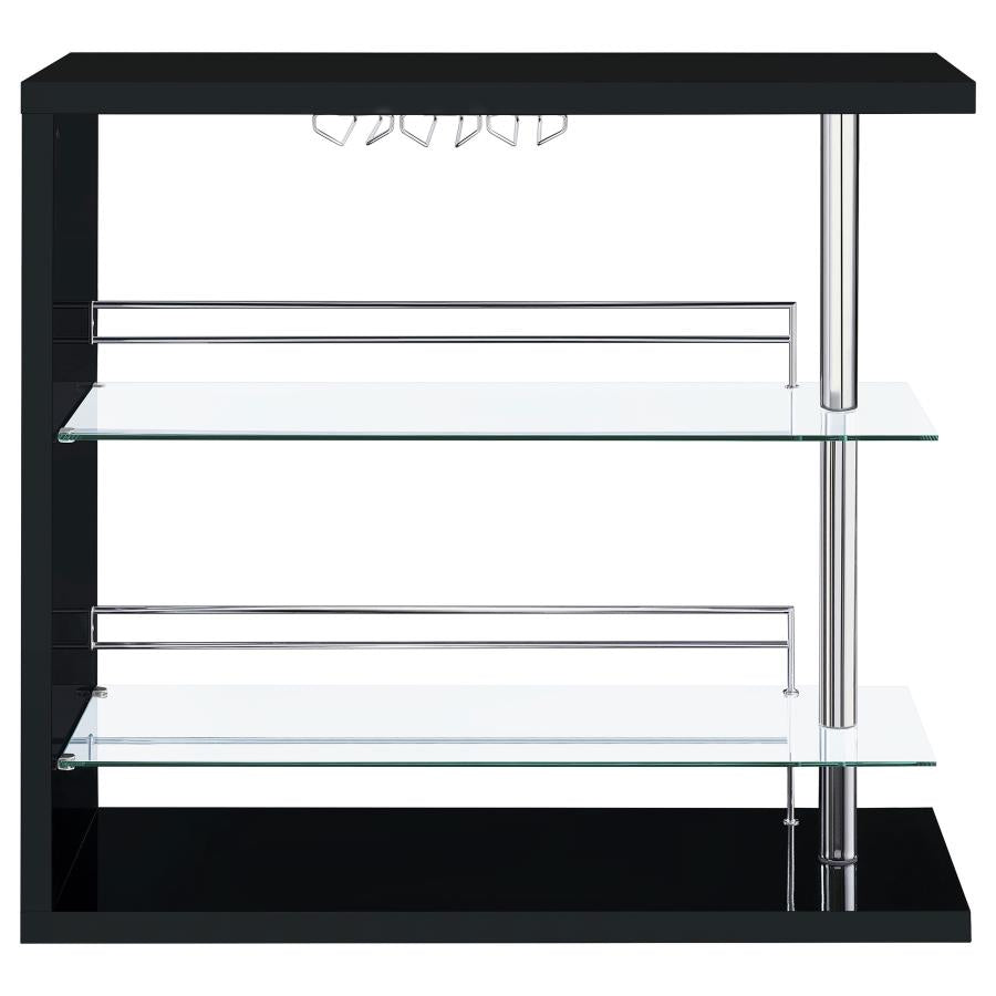 Prescott Black Home Bar - furniture place usa