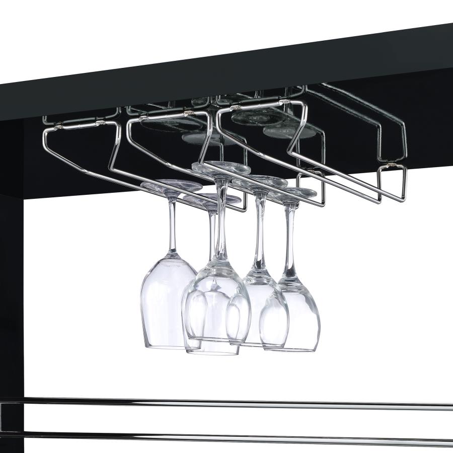 Prescott Black Home Bar - furniture place usa
