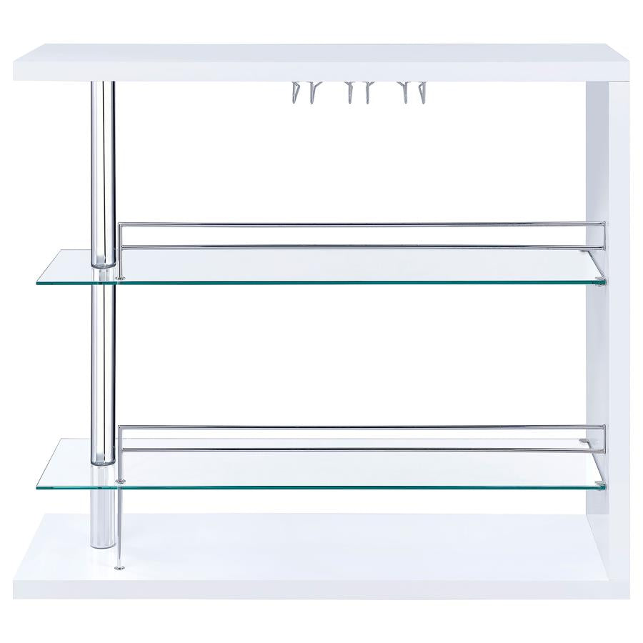Prescott White Home Bar - furniture place usa