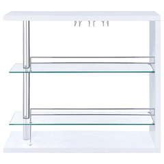Prescott White Home Bar - furniture place usa