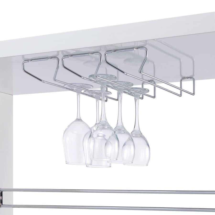 Prescott White Home Bar - furniture place usa