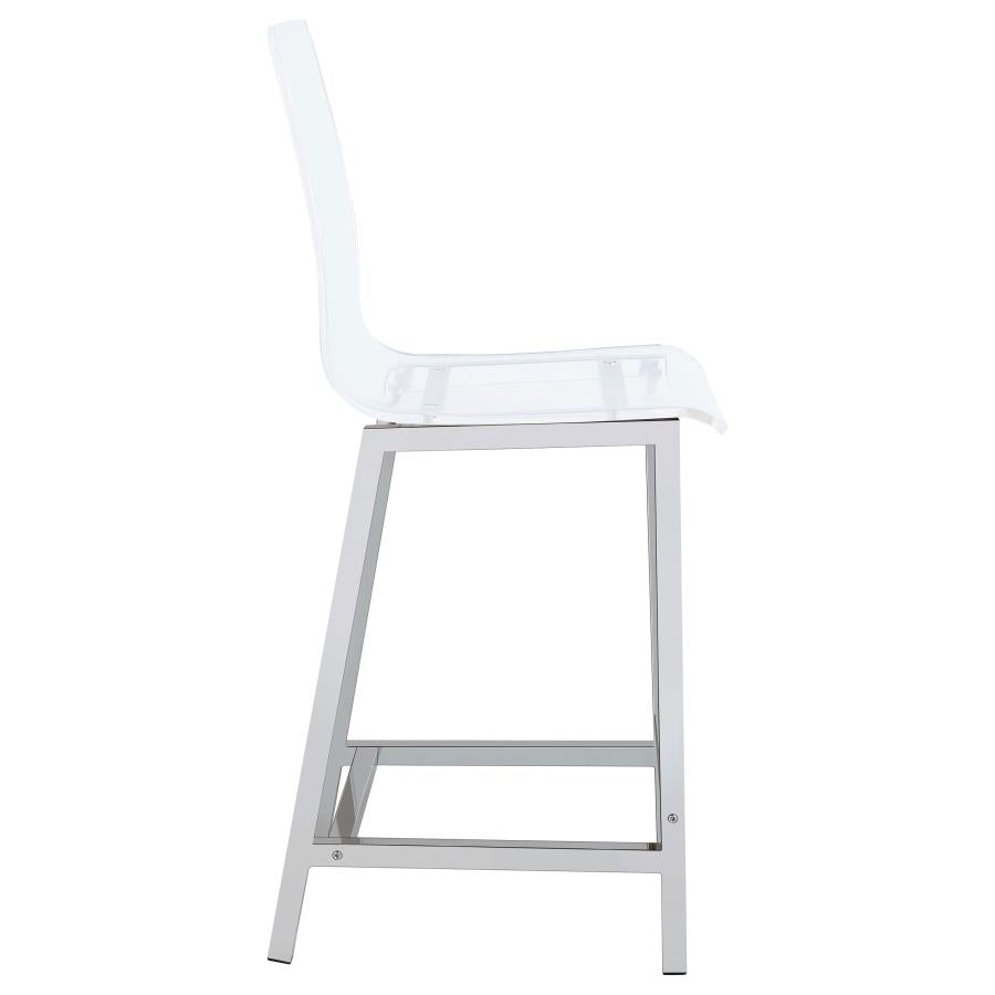Juelia Clear Counter Stool - furniture place usa