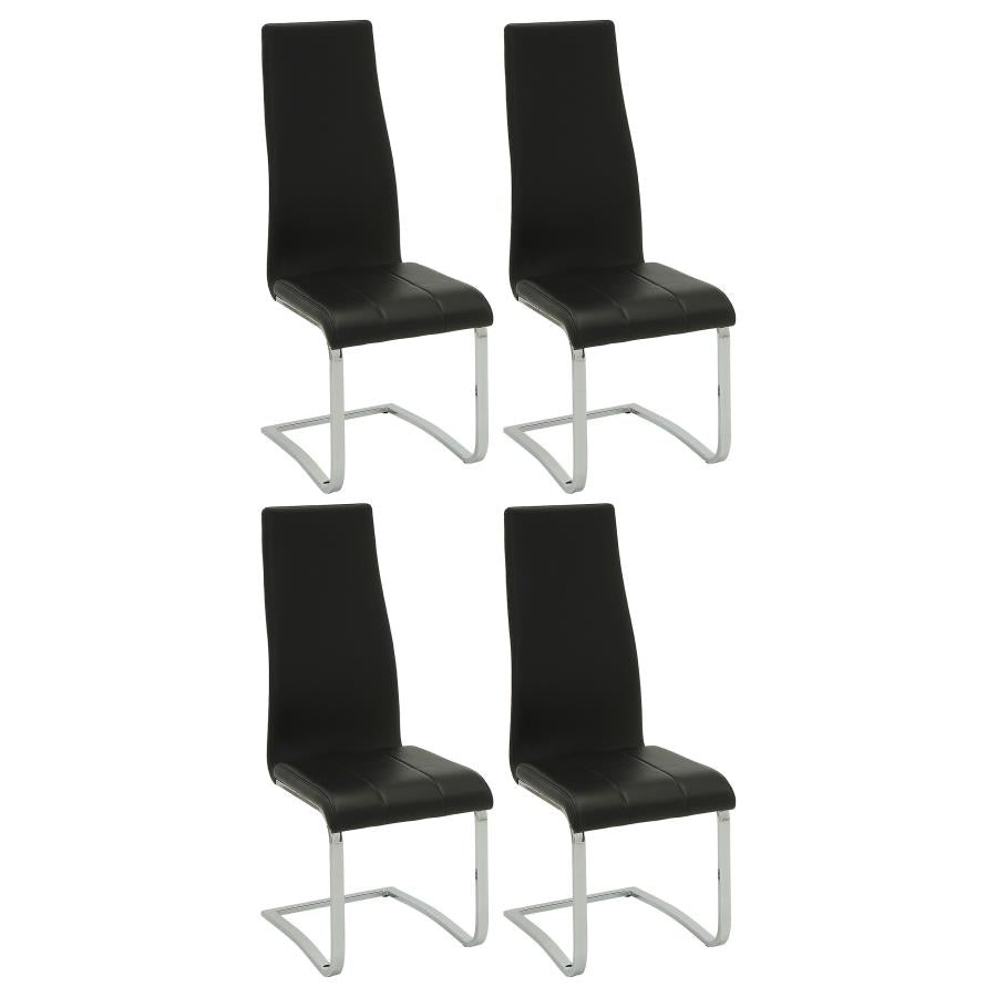 Montclair Black Side Chair - furniture place usa